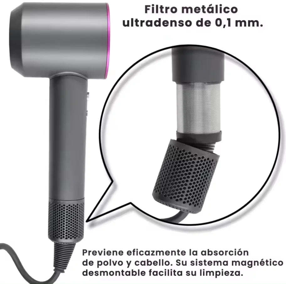 Secador de pelo con 5 Cabezales